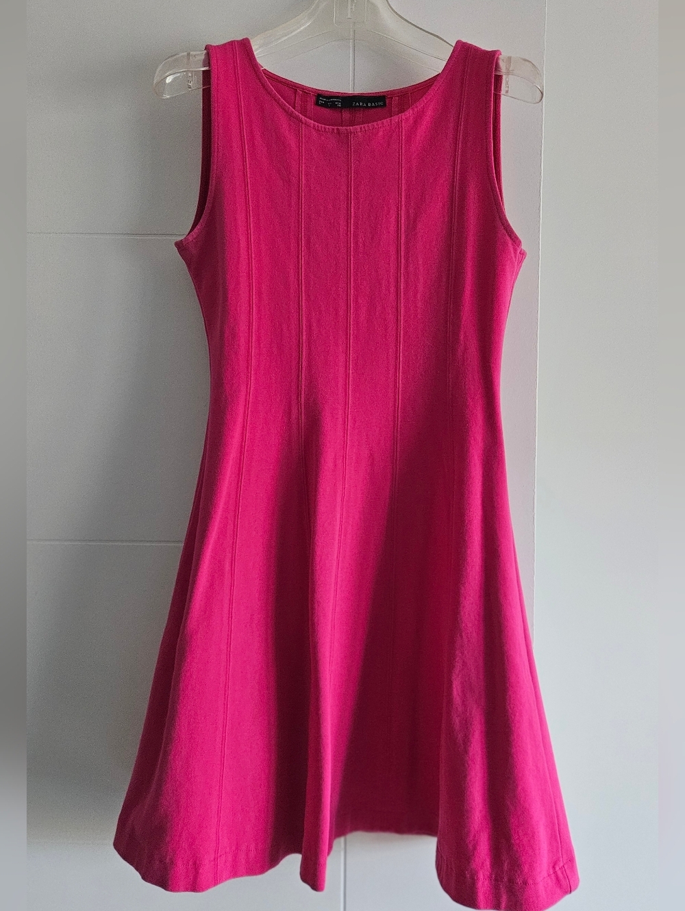 Zara S Dress Stretchy Futted Flare Skirt fits 4/6